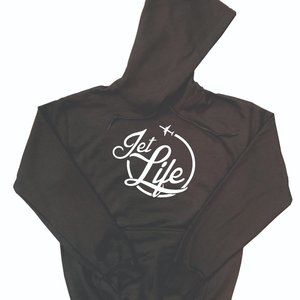 Curren$y Hoodie Jet Life Black (White Design)